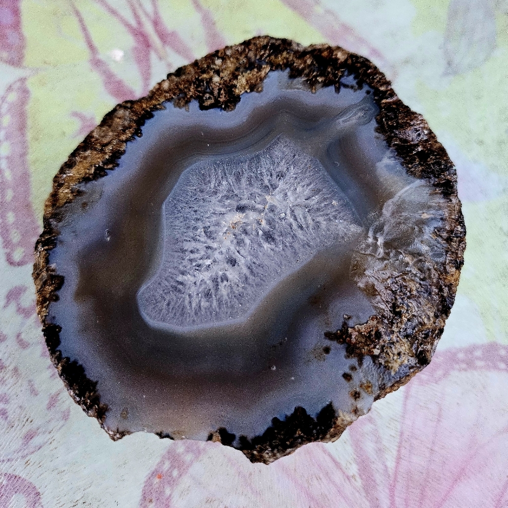 Vintage New Mexico Agate Half Sphere Geod from Native American Reservation shop